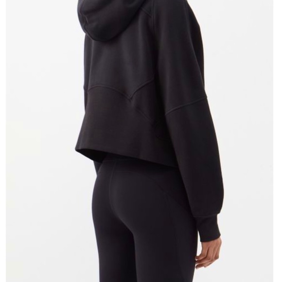 Lululemon Scuba Oversized Half-Zip 1/2 Zip Hoodie Sweatshirt - Black BLK - Picture 8 of 9